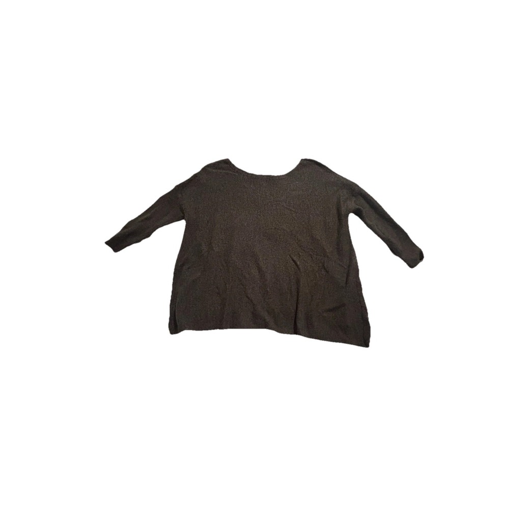 S/M Women's Brown Wool Mixed Blend. Grade & Gather Sweater Three-Quarter Sleeve.